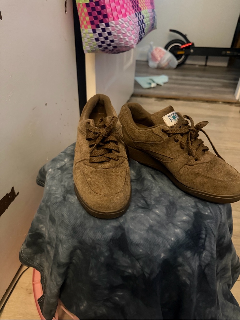 Women’s Brown Suede Casual Sneakers - Low Top Lace-Up